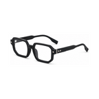 Sculpted Square Optical Glasses with Double-Rivet Temple Detail | Bold Everyday Eyewear | FY-99286