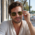 Fashion Square Optical Glasses with Spring Temples | Prescription-Ready Everyday Eyewear | HL-82254