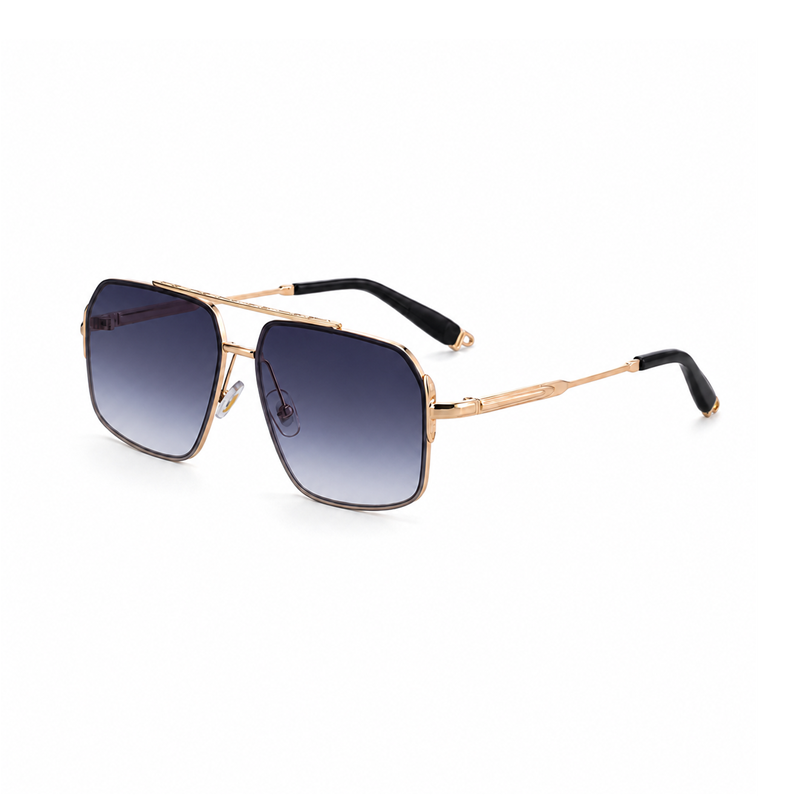 Photochromic Square Double-Bridge Sunglasses | UV400 Everyday Sunwear | WF-5G457