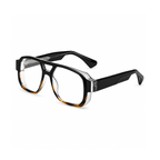 Oversized Square Double-Bridge Sunglasses | Gradient-Lens Statement Eyewear | ZT-99326