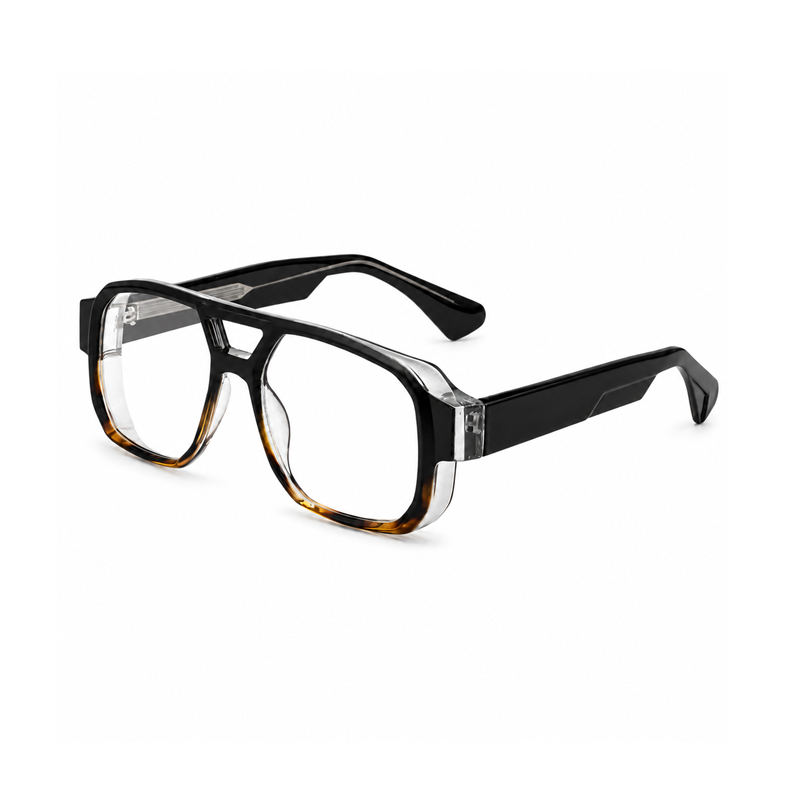 Oversized Square Double-Bridge Sunglasses | Gradient-Lens Statement Eyewear | ZT-99326