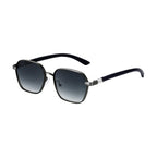 Geometric Frames, Fashion Sunglasses | Wood-Grain Temple for travel and street-style outfits | JD-2A670-2
