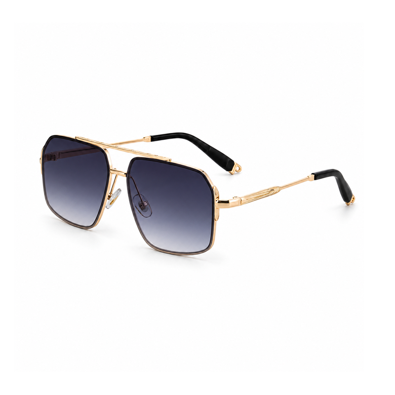 Photochromic Square Double-Bridge Sunglasses | UV400 Everyday Sunwear | WF-5G457