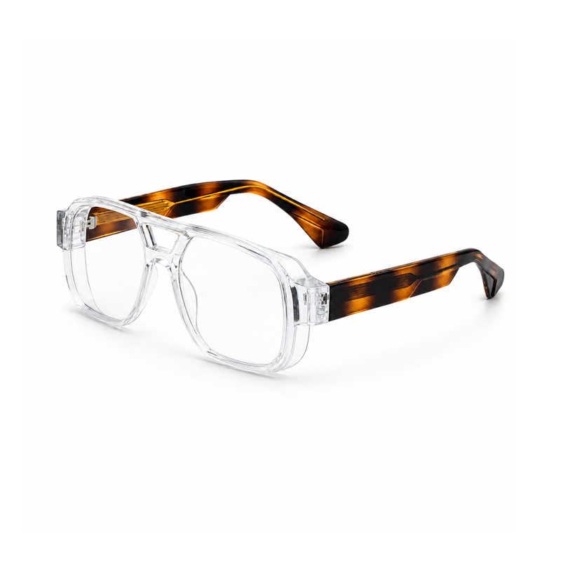Oversized Square Double-Bridge Sunglasses | Gradient-Lens Statement Eyewear | ZT-99326