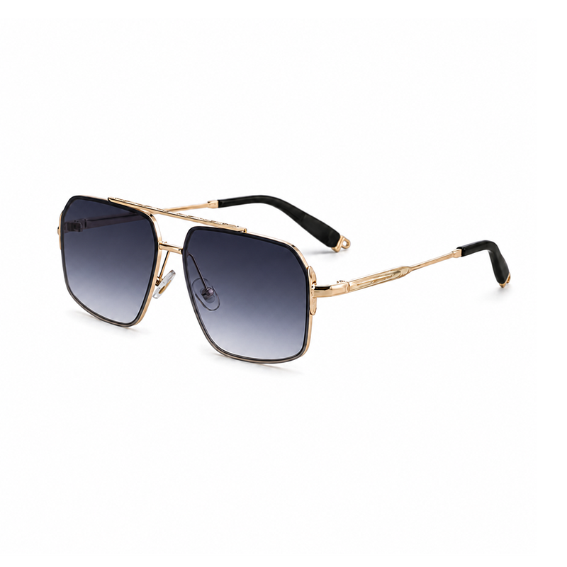 Photochromic Square Double-Bridge Sunglasses | UV400 Everyday Sunwear | WF-5G457