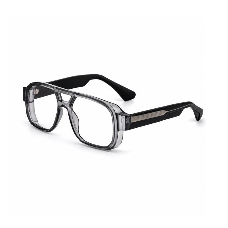 Oversized Square Double-Bridge Sunglasses | Gradient-Lens Statement Eyewear | ZT-99326