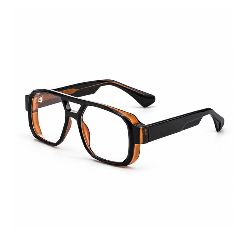 Oversized Square Double-Bridge Sunglasses | Gradient-Lens Statement Eyewear | ZT-99326