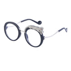 Blue Light Glasses in a statement round profile | Screen-Ready Lens | ZS-88203