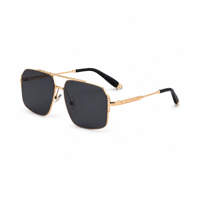 Photochromic Square Double-Bridge Sunglasses | UV400 Everyday Sunwear | WF-5G457