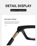 Square Frames, Photochromic Sunglasses | Spring Hinge for commuting and changing light | ZS-95020