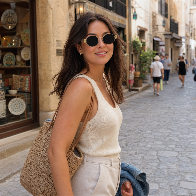 Small Frame Fashion Fashion Sunglasses | Made for travel and street-style outfits | JD-2380-1