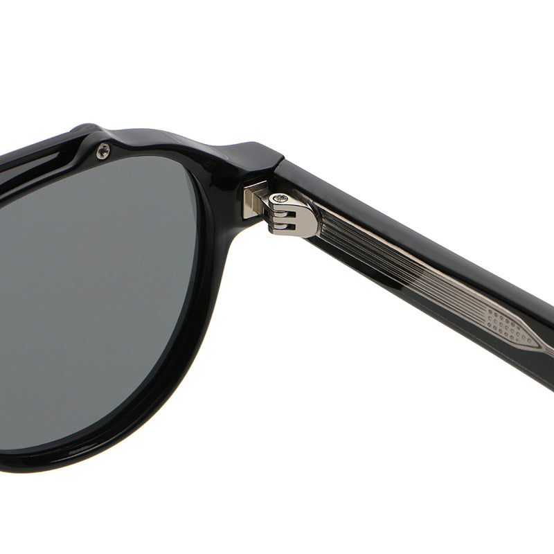 Rounded Geometric Double-Bridge Sunglasses | Metal-Bar Rivet-Detail Eyewear | 10818P
