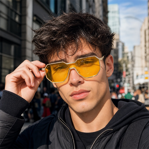 Blue Light Glasses in a trend-forward shield profile | Screen-Ready Lens | ZS-98145