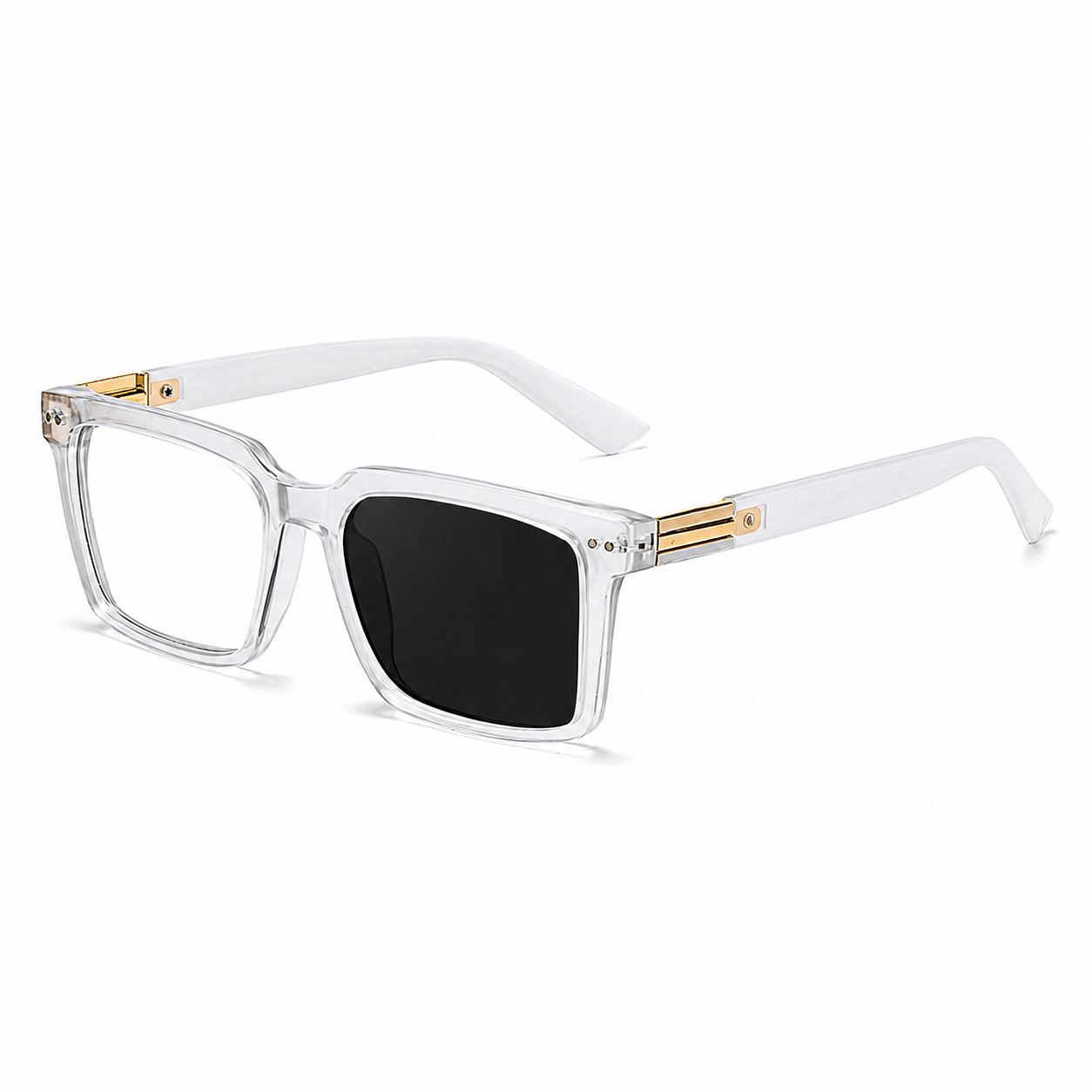 Square Frames, Photochromic Sunglasses | Spring Hinge for commuting and changing light | ZS-95020
