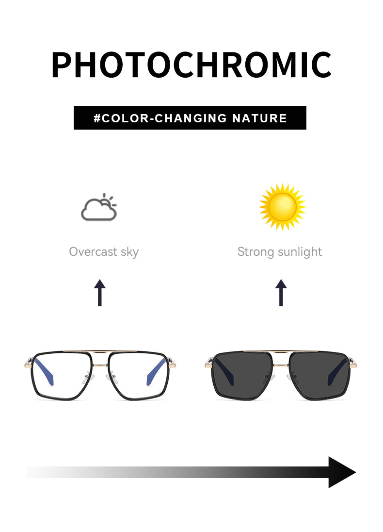 Fashion Square Optical Glasses with Spring Temples | Prescription-Ready Everyday Eyewear | HL-82254