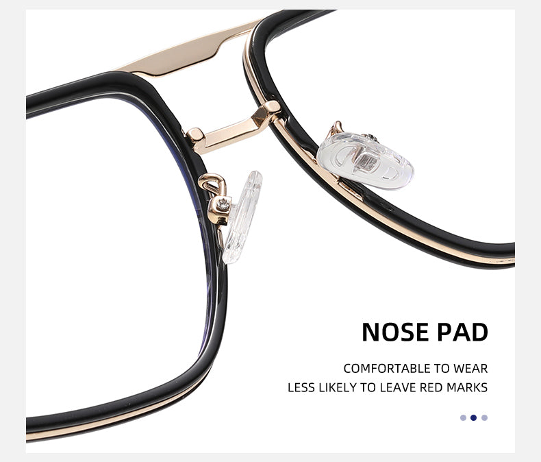 Fashion Square Optical Glasses with Spring Temples | Prescription-Ready Everyday Eyewear | HL-82254