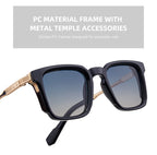 Fashion Sunglasses in a trend-forward square profile | Stud Detail | ML-98371