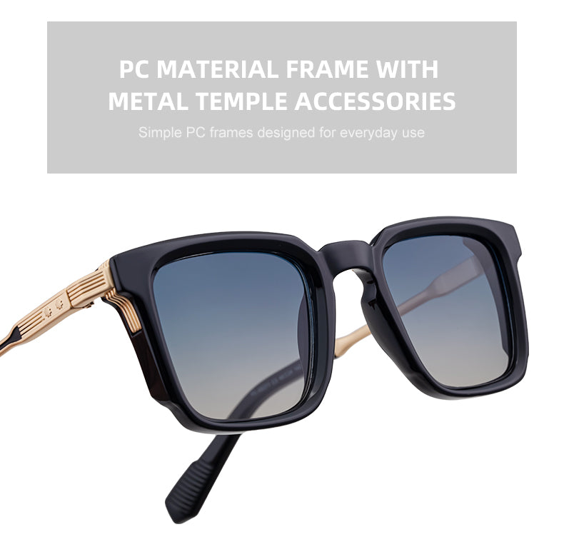 Fashion Sunglasses in a trend-forward square profile | Stud Detail | ML-98371