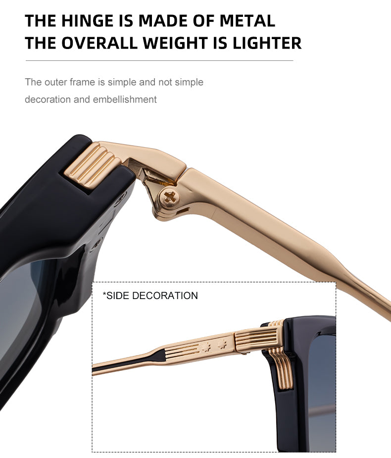Fashion Sunglasses in a trend-forward square profile | Stud Detail | ML-98371