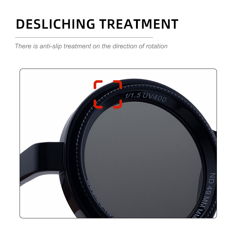 Round Frames, Adjustable ND Sunglasses | Adjustable Tint Lens for driving and variable-light conditions | XH-98357P-2