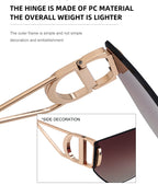 Fashion Sunglasses in a statement cat-eye profile | Statement Style | LB-7407