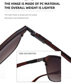 Fashion Sunglasses in a trend-forward square profile | Double Bridge | SL-H2420