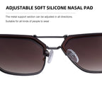 Fashion Sunglasses in a trend-forward square profile | Double Bridge | SL-H2420