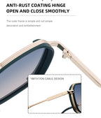 Trend-Forward Geometric Fashion Sunglasses with Small Frame | WF-5G69