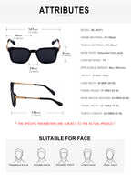 Fashion Sunglasses in a trend-forward square profile | Stud Detail | ML-98371