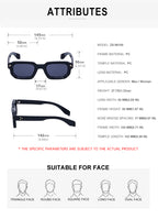 Fashion Sunglasses in a vintage geometric profile | Small Frame | ZS-98155