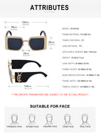 Square Frames, Fashion Sunglasses | Oversized for travel and street-style outfits | ZS-98198-C