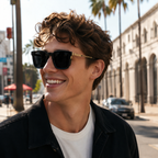 Fashion Sunglasses in a trend-forward square profile | Stud Detail | ML-98371