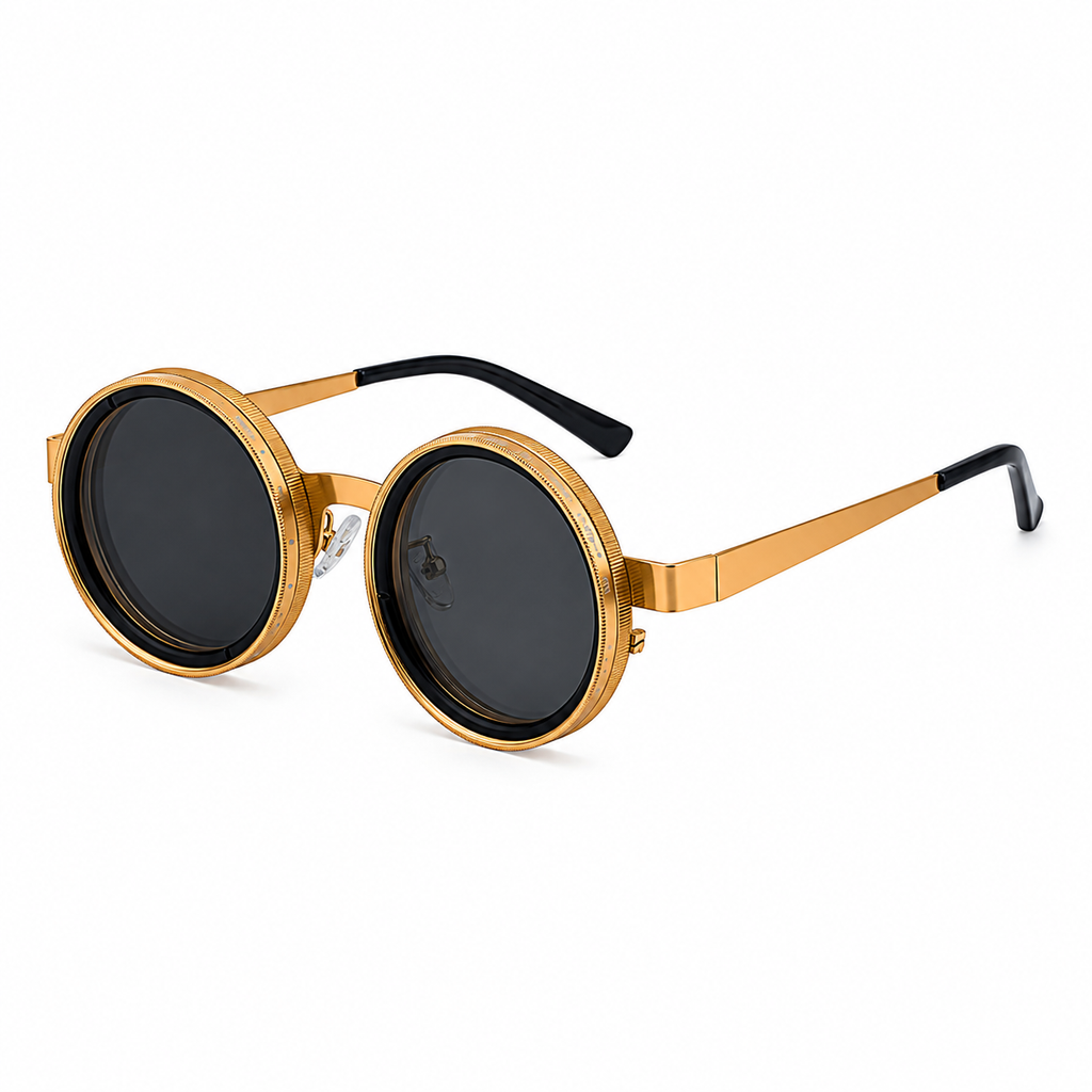 Adjustable ND Sunglasses in a trend-forward round profile | Adjustable Tint Lens | XH-2318