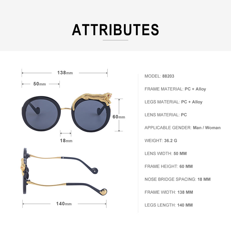 Blue Light Glasses in a statement round profile | Screen-Ready Lens | ZS-88203