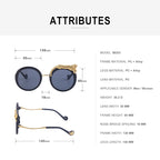 Blue Light Glasses in a statement round profile | Screen-Ready Lens | ZS-88203