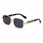 Oversized Square Gradient Sunglasses with Layered Temple Detail | Refined Statement Eyewear | DG-98720