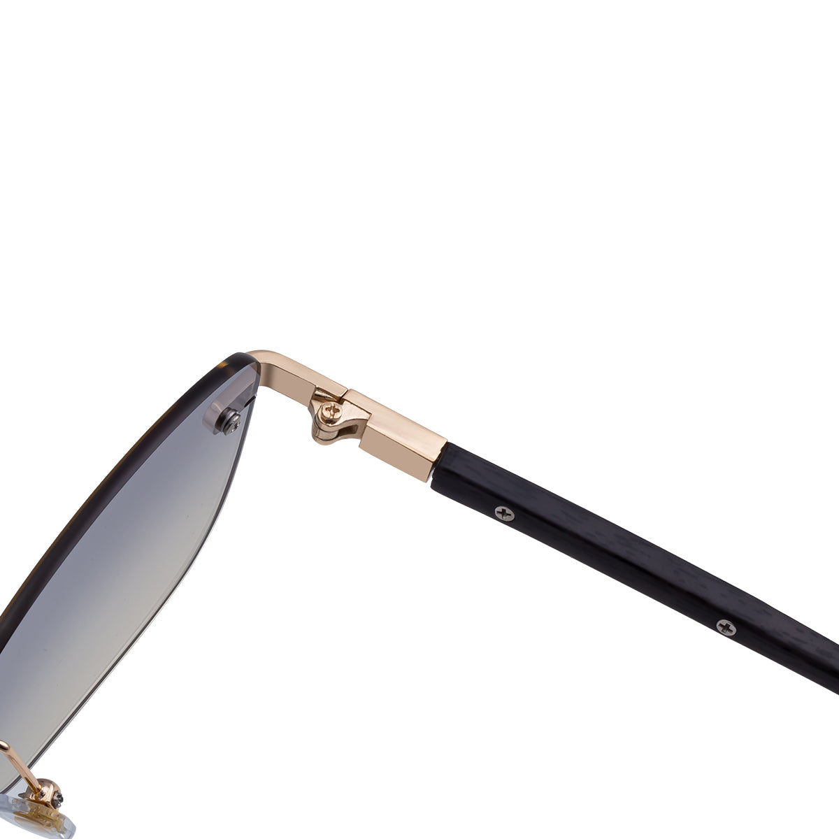 Photochromic Sunglasses in a trend-forward square profile | Small Frame + Wood-Grain Temple | ZX-3193