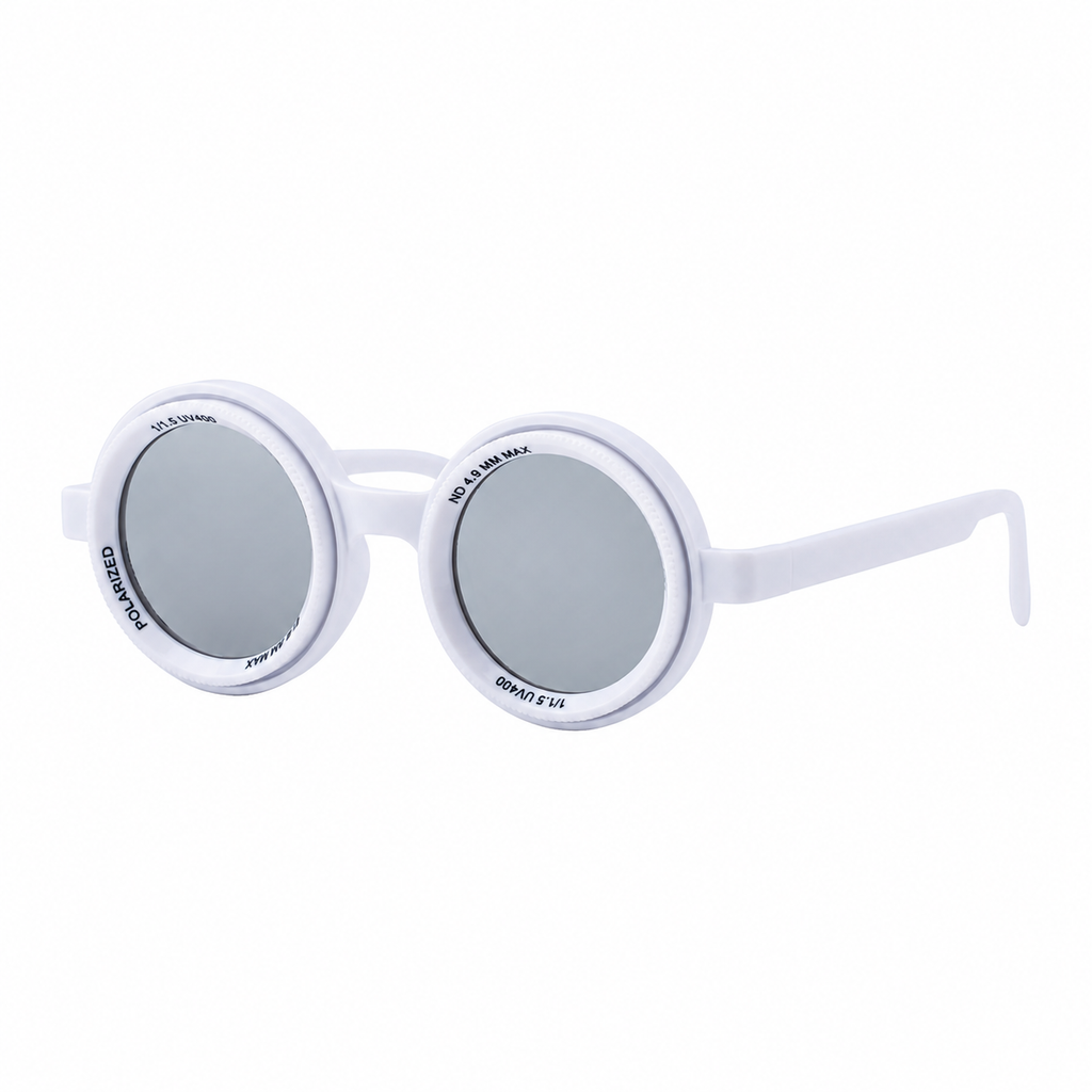 Round Frames, Adjustable ND Sunglasses | Adjustable Tint Lens for driving and variable-light conditions | XH-98357P-2
