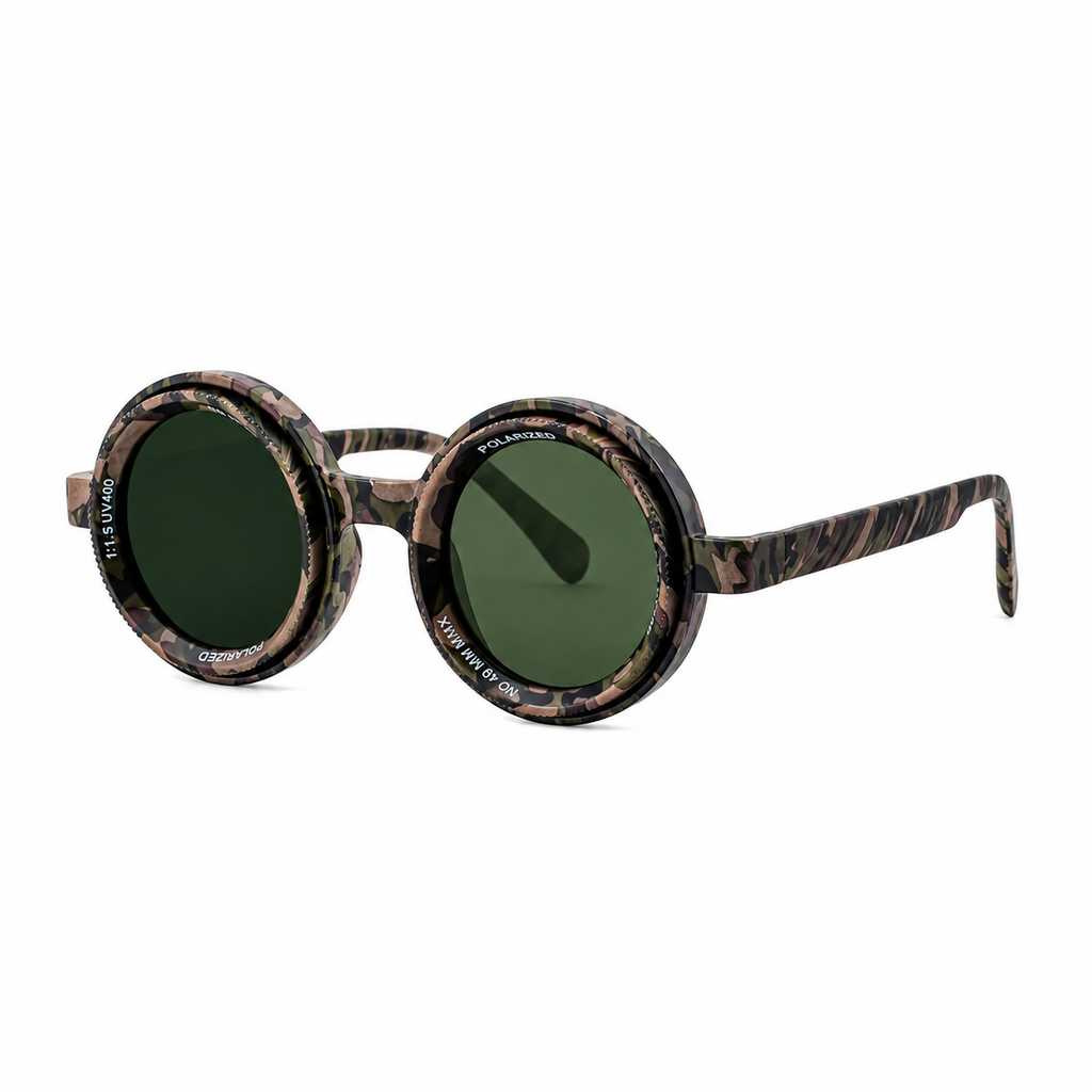 Round Frames, Adjustable ND Sunglasses | Adjustable Tint Lens for driving and variable-light conditions | XH-98357P-2