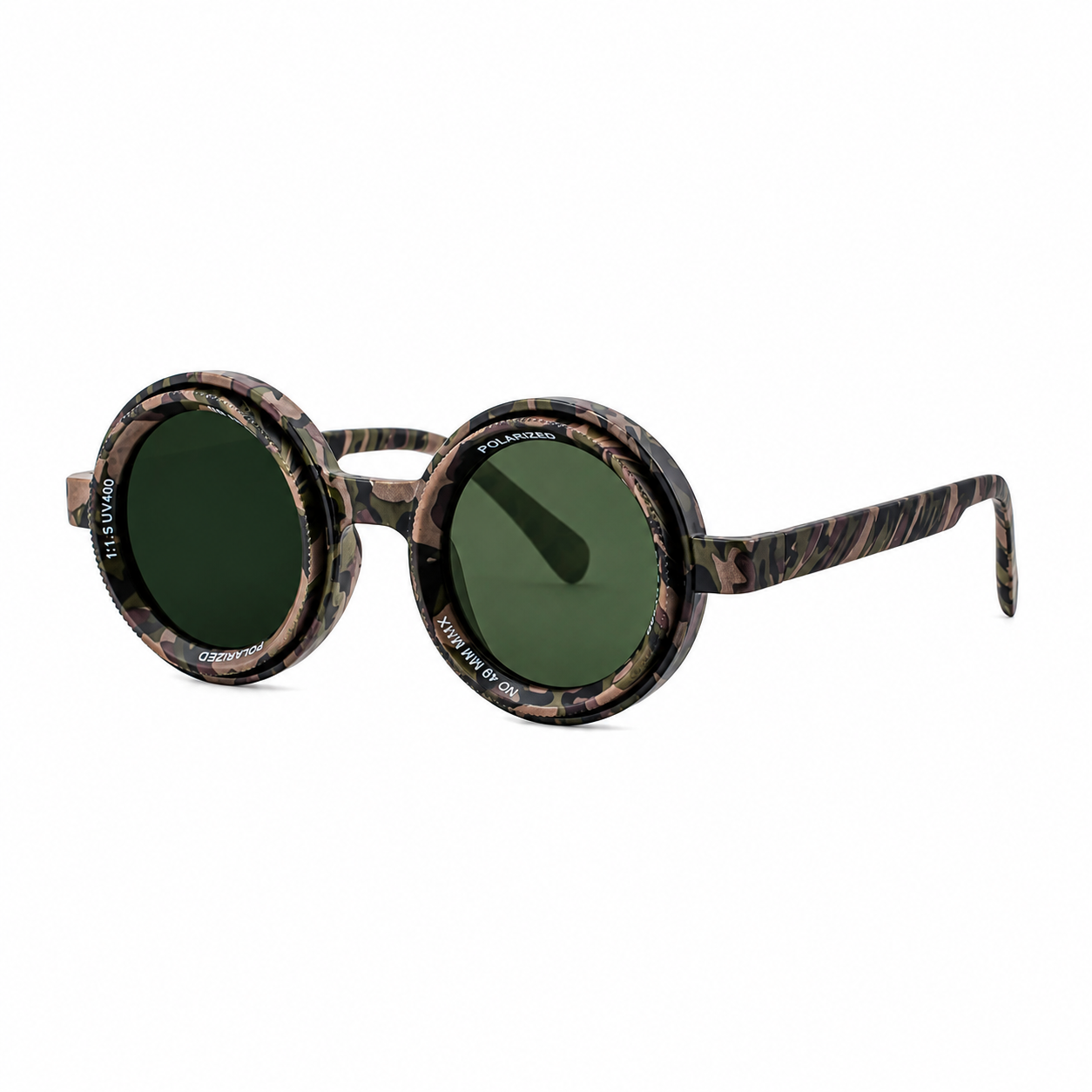Round Frames, Adjustable ND Sunglasses | Adjustable Tint Lens for driving and variable-light conditions | XH-98357P-2