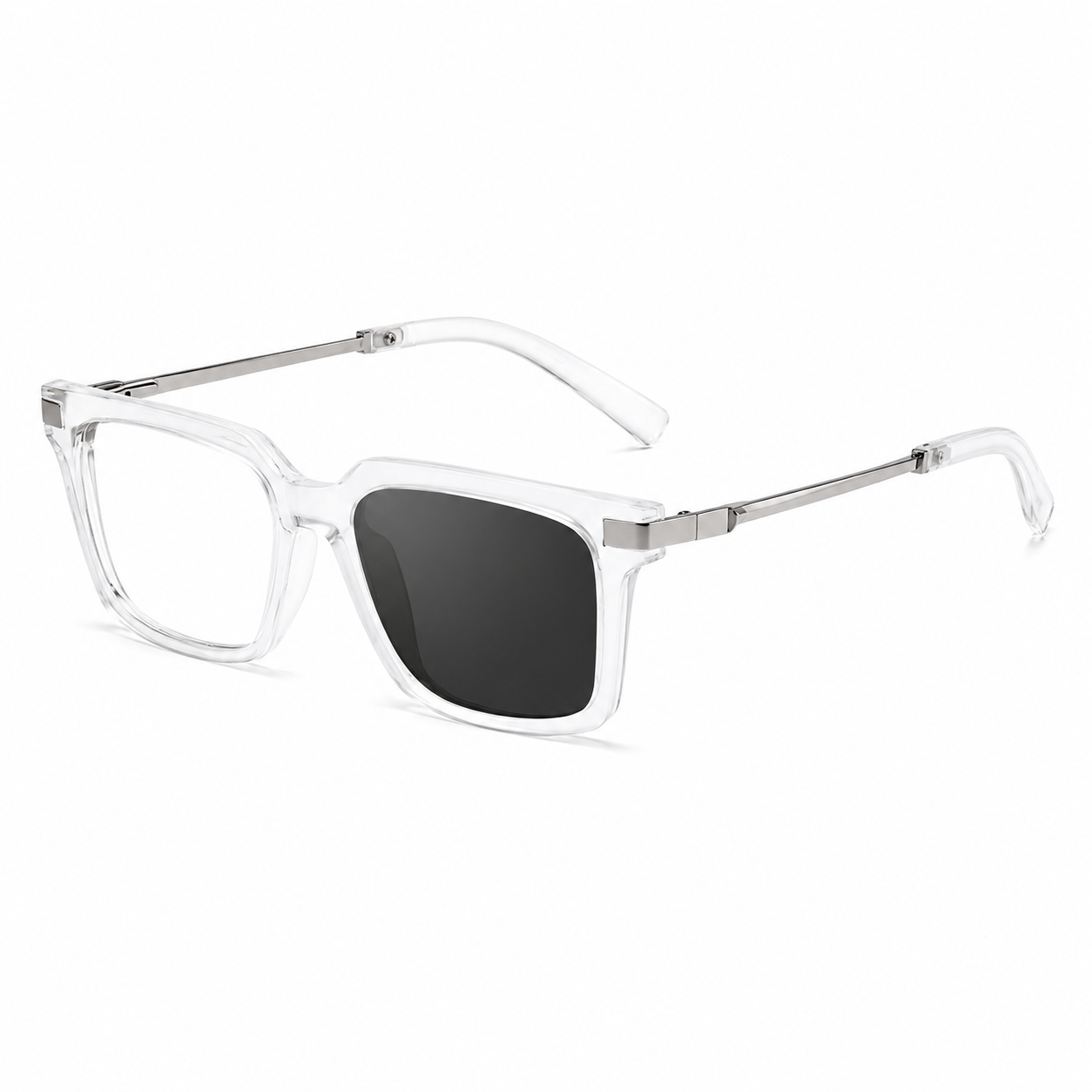Square Frames, Photochromic Sunglasses | Spring Hinge for commuting and changing light | ZS-95018
