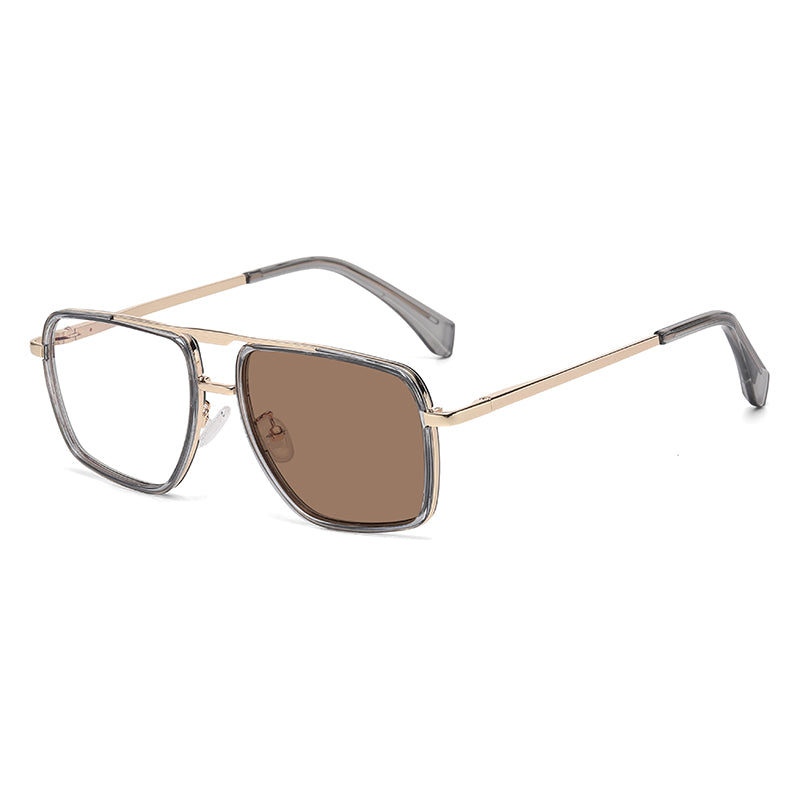 Fashion Square Optical Glasses with Spring Temples | Prescription-Ready Everyday Eyewear | HL-82254