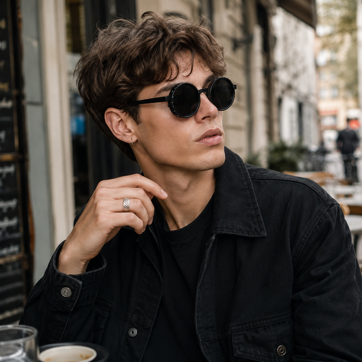 Adjustable ND Sunglasses in a trend-forward round profile | Adjustable Tint Lens | XH-2318