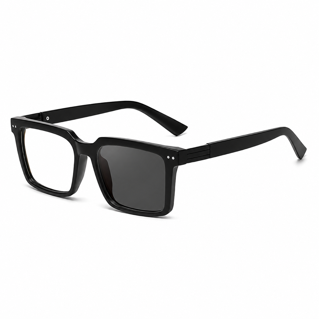 Square Frames, Photochromic Sunglasses | Spring Hinge for commuting and changing light | ZS-95020