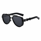 Polarized Sunglasses in a trend-forward aviator profile | Double Bridge | ZS-98243P