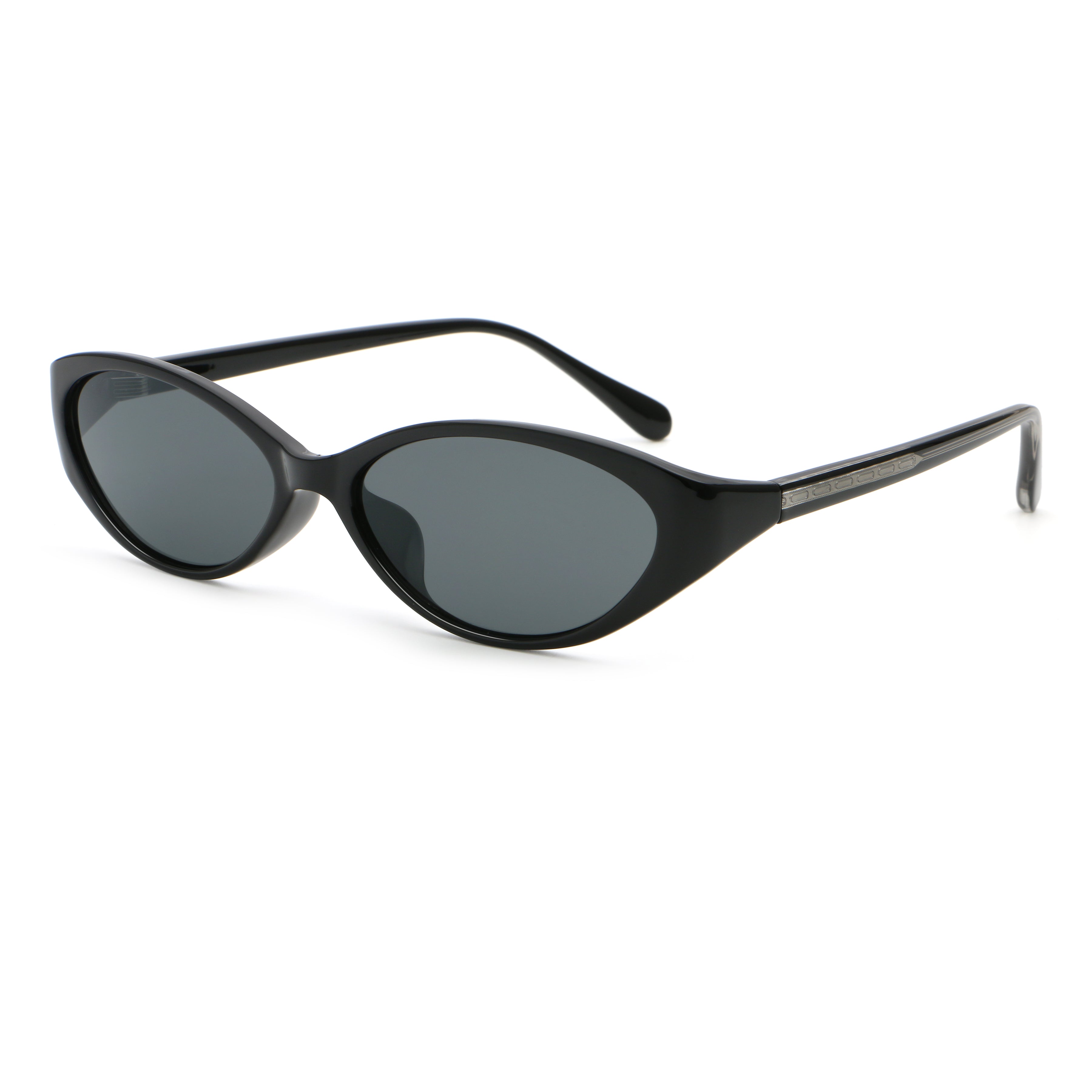 Sculpted Cat-Eye Sunglasses | Wide Temple Statement Eyewear | 62117