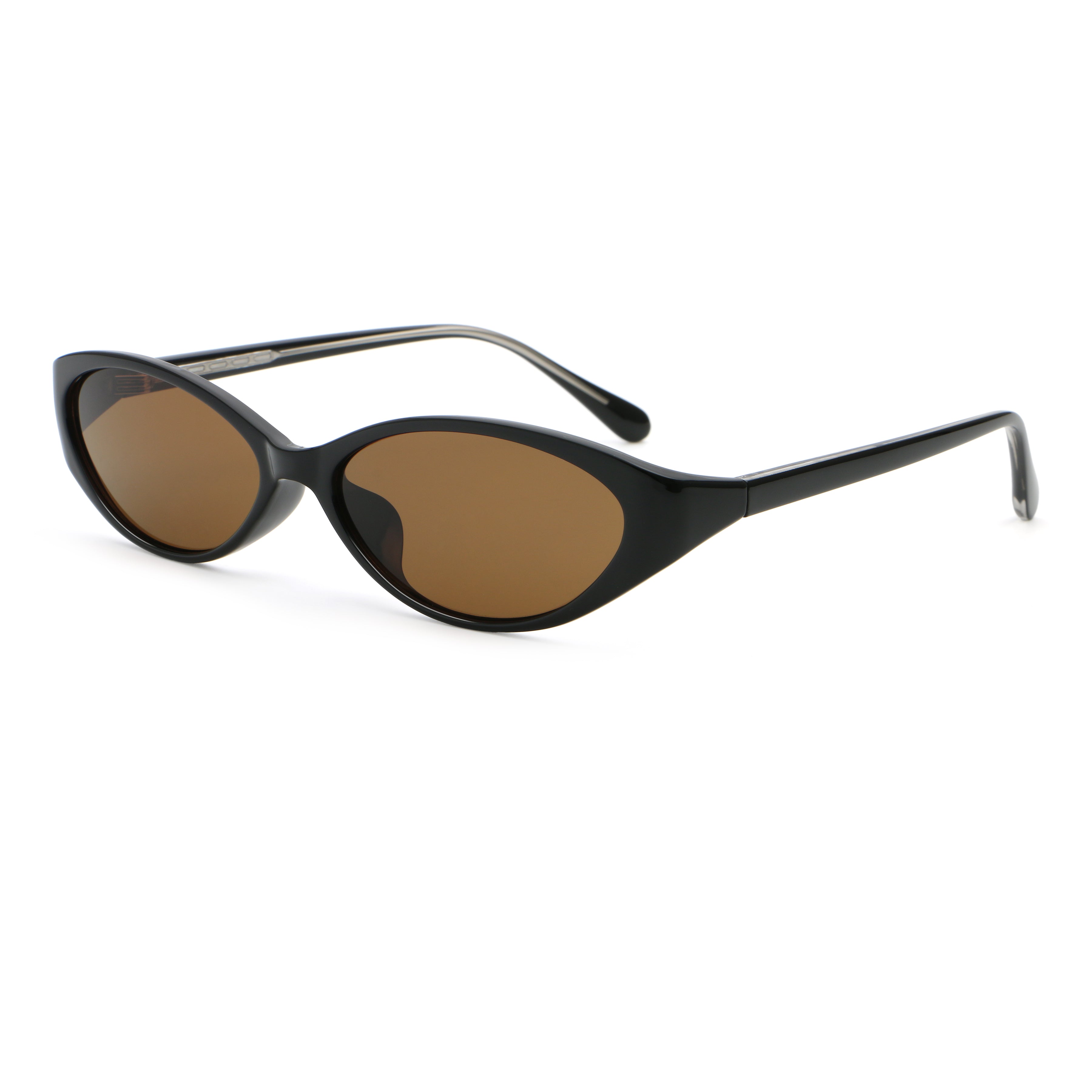 Sculpted Cat-Eye Sunglasses | Wide Temple Statement Eyewear | 62117