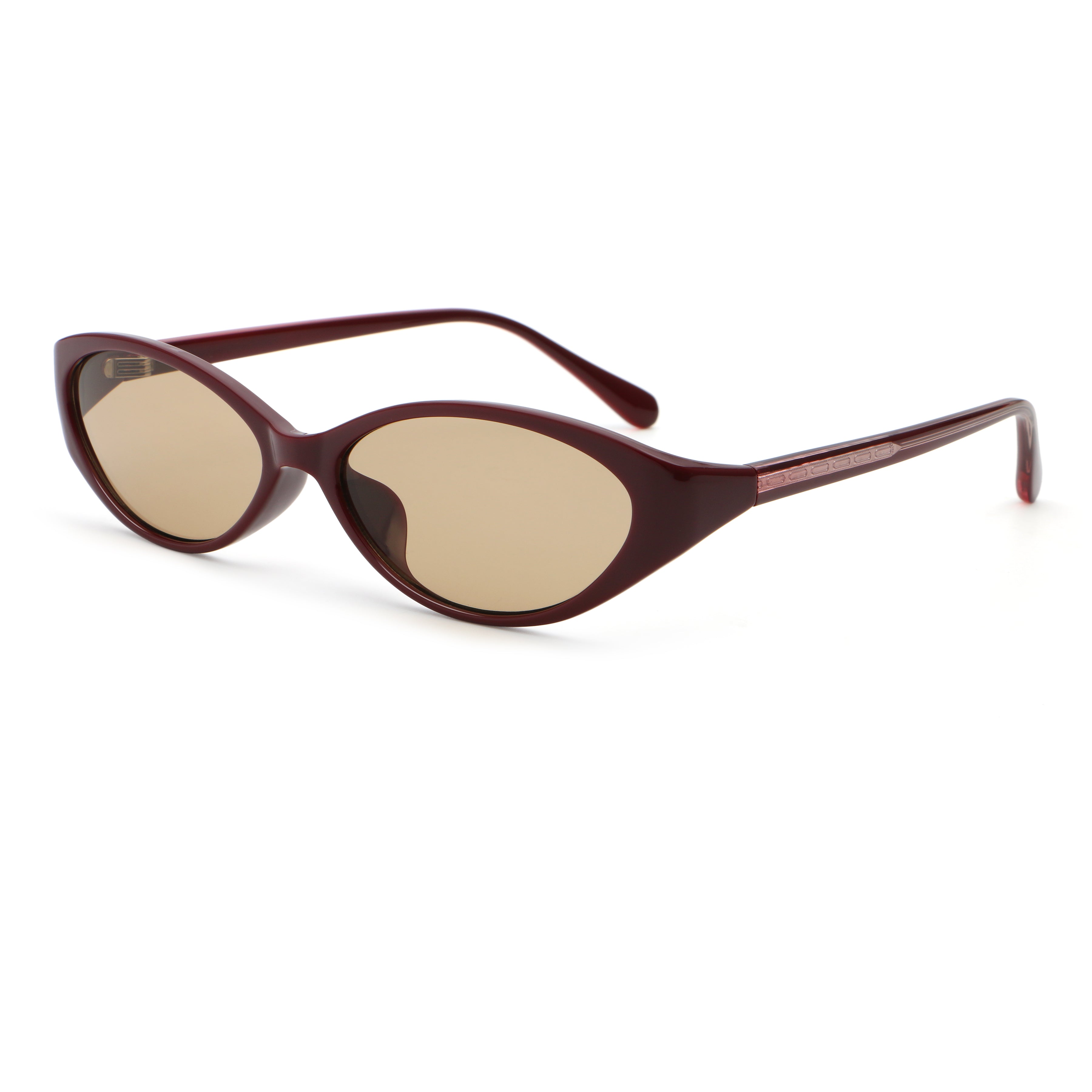 Sculpted Cat-Eye Sunglasses | Wide Temple Statement Eyewear | 62117