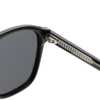 Oversized Square Navigator Sunglasses | Cutout-Bridge Metal-Accent Eyewear | 62133P