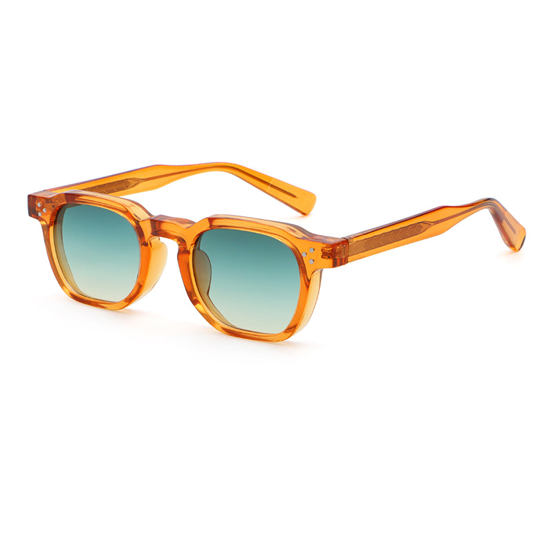 Soft-Square Gradient Sunglasses | Textured Temple Detail Eyewear | 6239